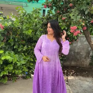 SAZWA CHIKANKARI GOWN